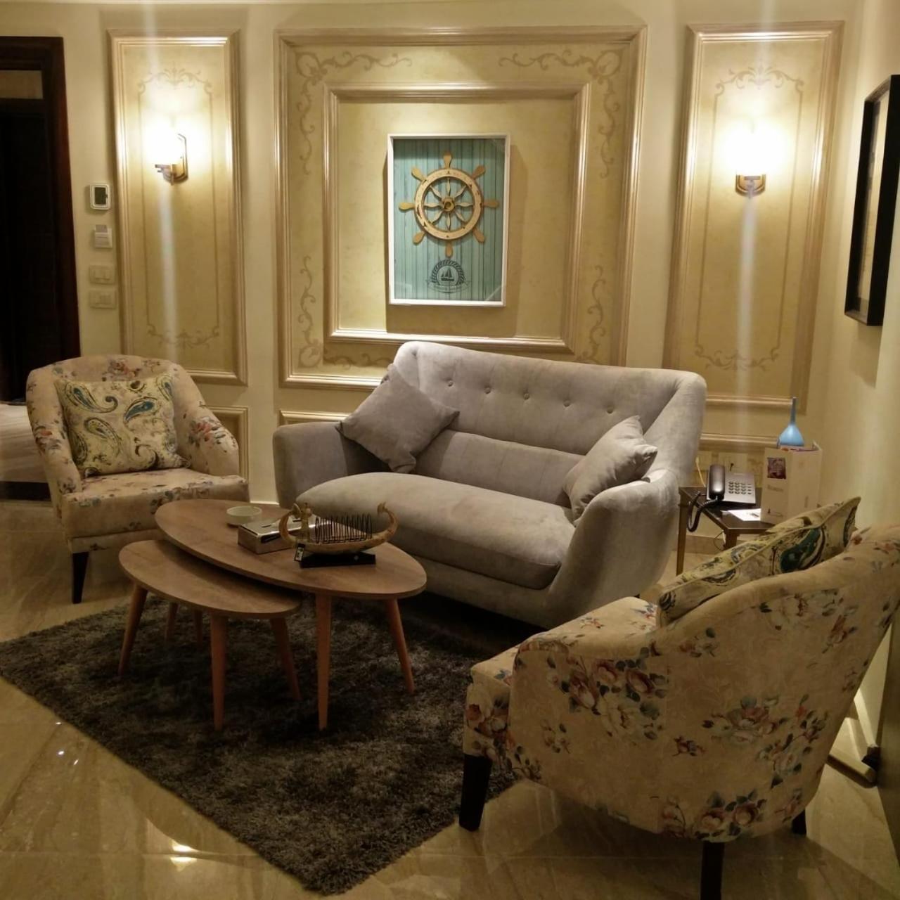Fleet Club Mahrousa Alexandrie Extérieur photo A living room in a hotel